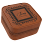 Personalized Rawhide Leatherette Travel Jewelry Box