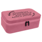 Personalized Pink Large Leatherette Jewelry Box