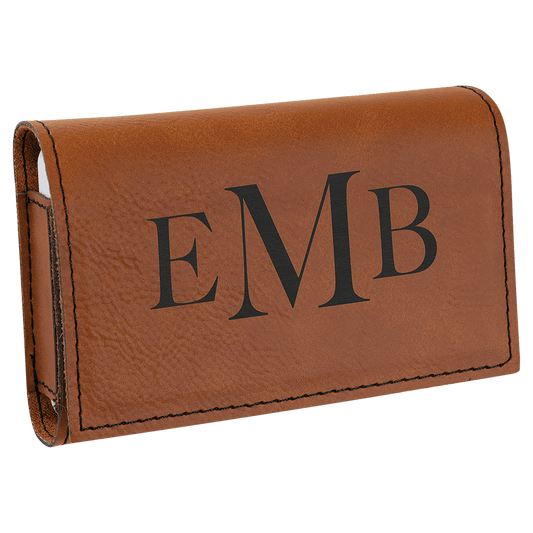 Personalized Rawhide Lasered Leatherette Pill Box with Separate Adjustable Containers