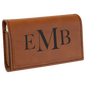 Personalized Rawhide Lasered Leatherette Pill Box with Separate Adjustable Containers