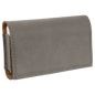 Personalized Gray Lasered Leatherette Pill Box with Separate Adjustable Containers