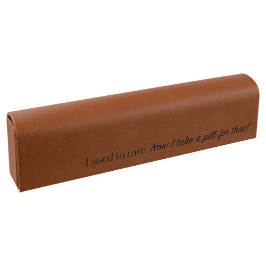 Personalized Rawhide Lasered Leatherette Pill Box with Days of the Week Organizer