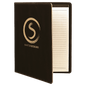 Personalized Black/Gold Leatherette Portfolio - Leatherette