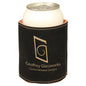 Custom Black/Gold Leatherette Beverage Holder - Leatherette