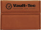 Personalized Rawhide Leatherette Hard Business Card Case with Magnetic Closure - Leatherette