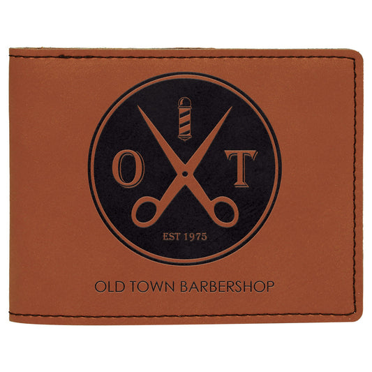 Personalized Rawhide Leatherette Bifold Wallet - Leatherette
