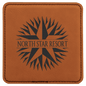 Custom Rawhide Square Leatherette Coaster - Leatherette