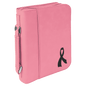 Personalized Pink Leatherette Book/Bible Cover with Zipper - Leatherette