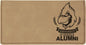 Personalized Light Brown Leatherette Checkbook Cover - Leatherette