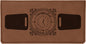 Personalized Dark Brown Leatherette Checkbook Cover - Leatherette