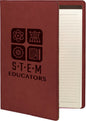 Personalized Rose Leatherette Portfolio - Leatherette