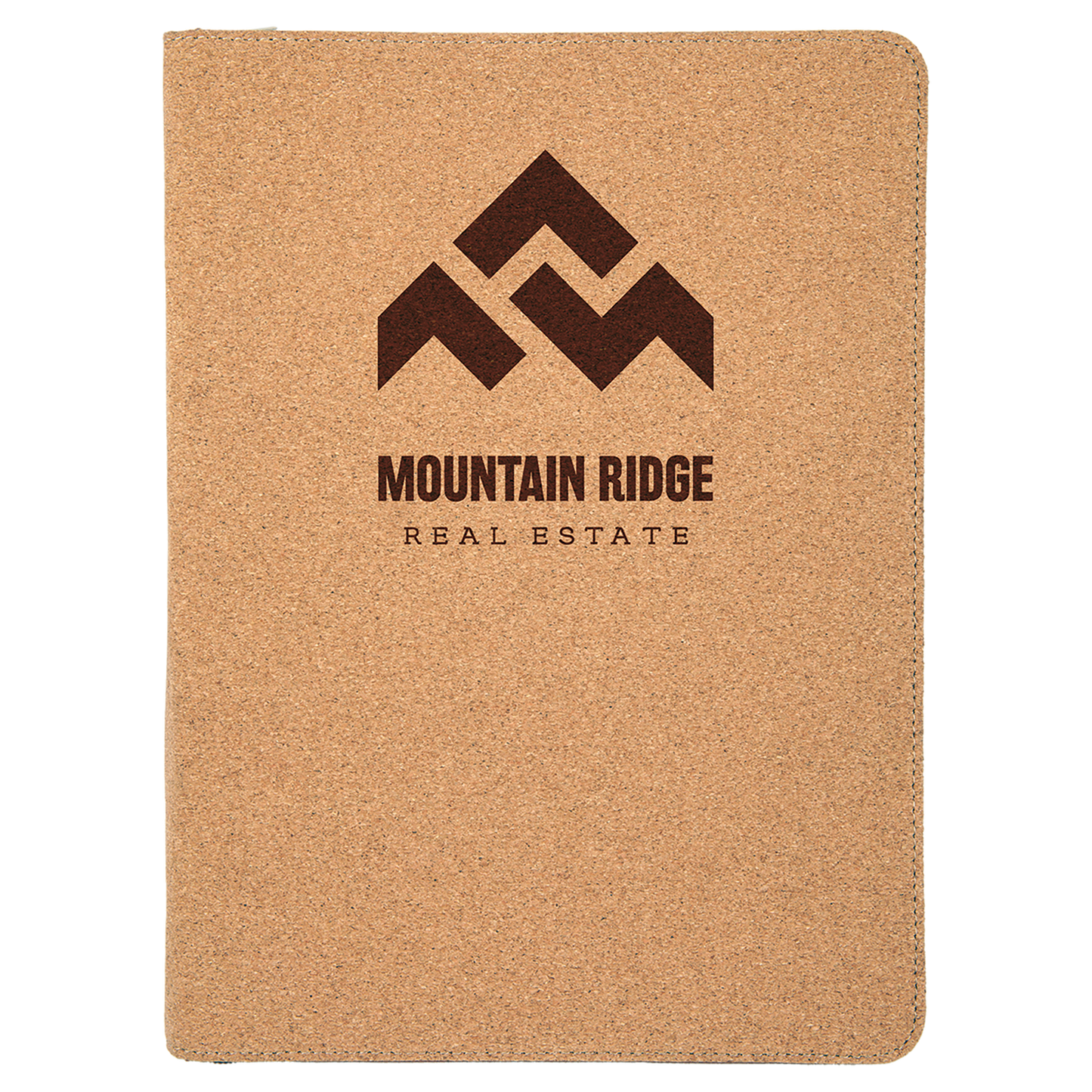 Personalized Cork Portfolio with Zipper