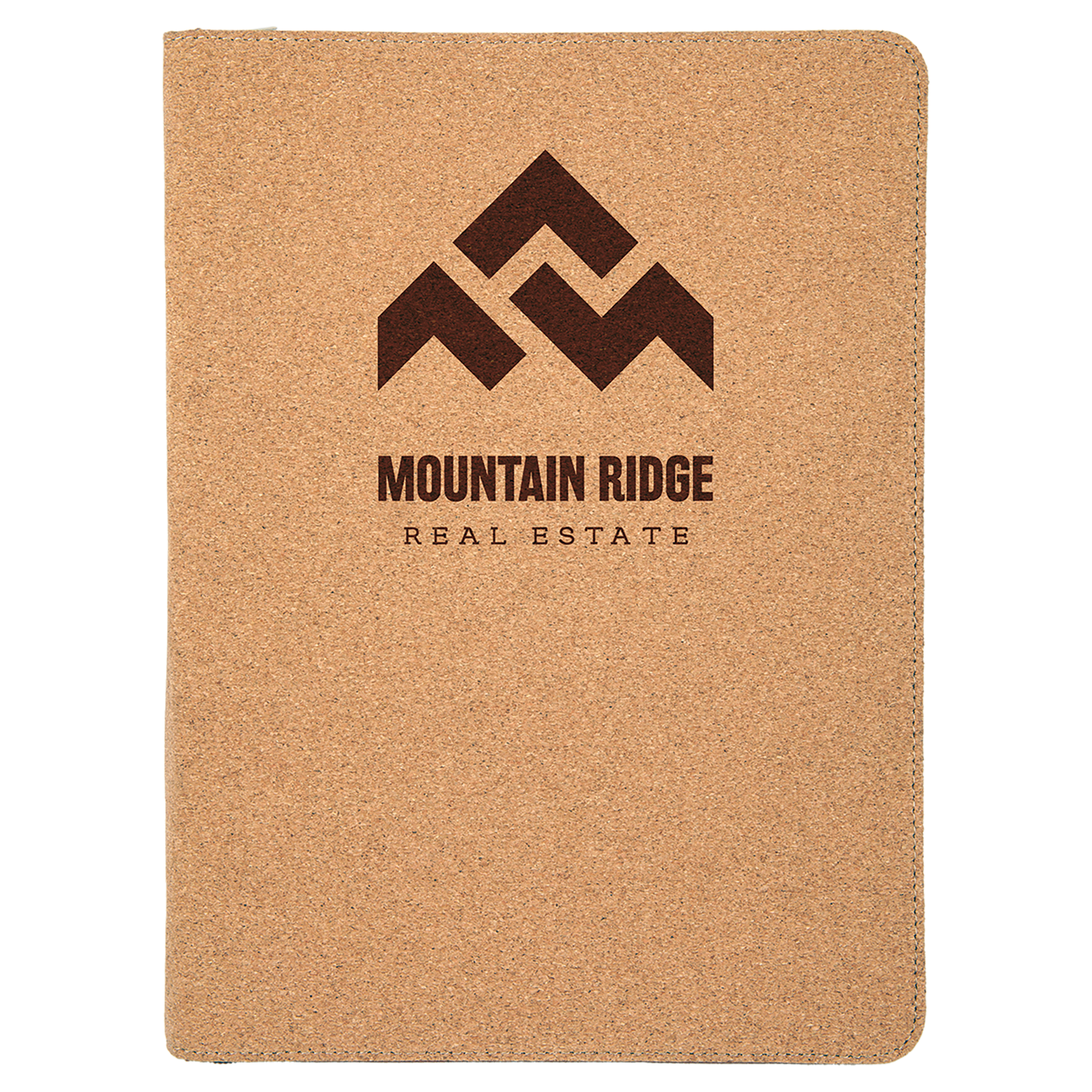 Personalized Cork Portfolio with Zipper