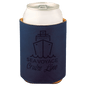 Custom Blue/Black Leatherette Beverage Holder - Leatherette