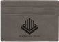 Gray Leatherette Engraved Money Clip - Leatherette