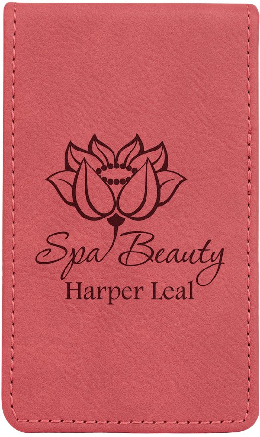 Personalized Pink Leatherette Manicure Set - Leatherette