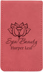 Personalized Pink Leatherette Manicure Set - Leatherette
