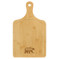 Custom Bamboo Paddle Shaped Cutting Board with Drip Ring