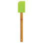 Personalized Green Silicone Spatula with Bamboo Handle