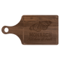 Custom Walnut Paddle Shapled Cutting Board with Drip Ring