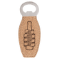 Cork Magnetic Personalized Bottle Opener - Stainless Steel