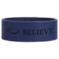 Personalized Blue Leatherette Cuff Bracelet - Leatherette