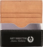 Personalized Black/Silver Leatherette Hard Business Card Case with Magnetic Closure - Leatherette