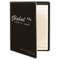 Personalized Black/Silver Leatherette Portfolio - Leatherette
