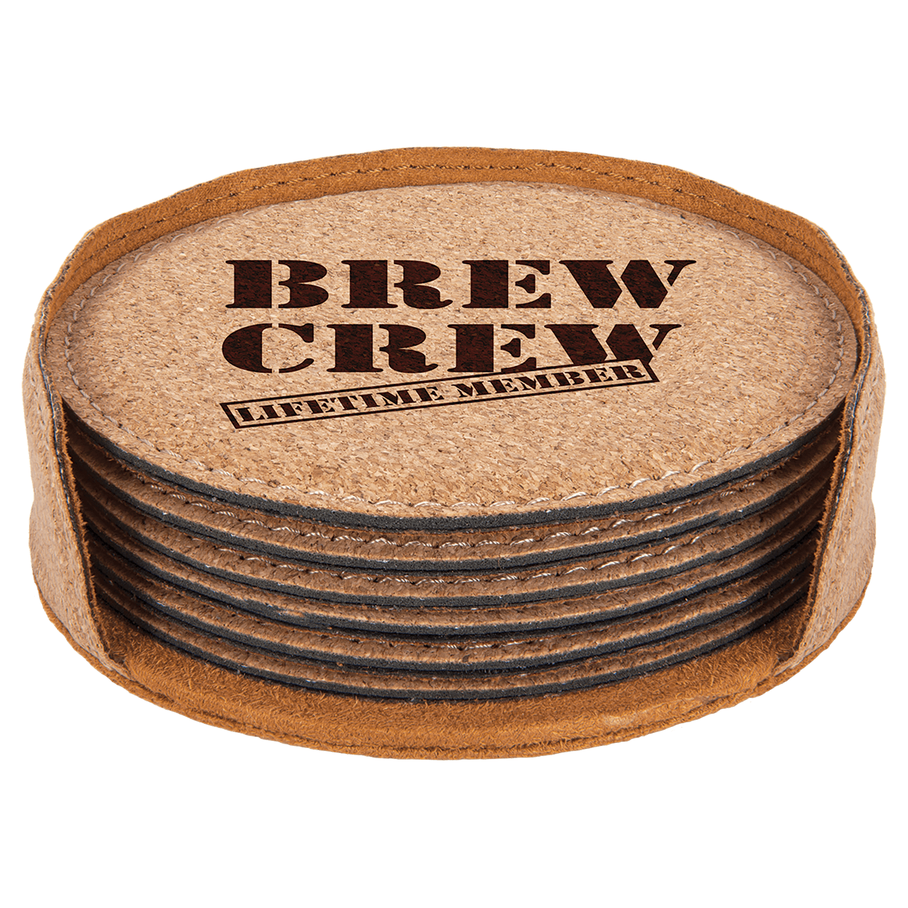 Custom Cork Round 6-Coaster Set