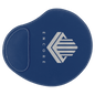 Personalized Blue/Silver Leatherette Mouse Pad - Leatherette