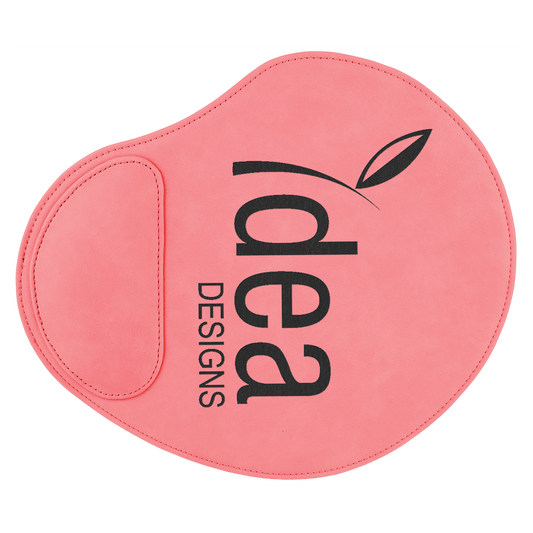 Personalized Pink Leatherette Mouse Pad - Leatherette