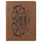Personalized Dark Brown Leatherette Passport Holder - Leatherette