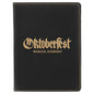 Personalized Black/Gold Leatherette Passport Holder - Leatherette
