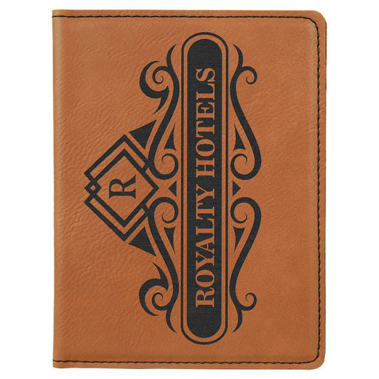 Personalized Rawhide Leatherette Passport Holder - Leatherette