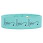 Personalized Teal Leatherette Youth Cuff Bracelet - Leatherette