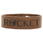 Personalized Dark Brown Leatherette Youth Cuff Bracelet - Leatherette