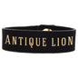 Personalized Black/Gold Leatherette Youth Cuff Bracelet - Leatherette