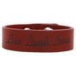 Personalized Rose Leatherette Youth Cuff Bracelet - Leatherette