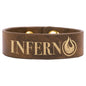 Personalized Rustic/Gold Leatherette Youth Cuff Bracelet - Leatherette