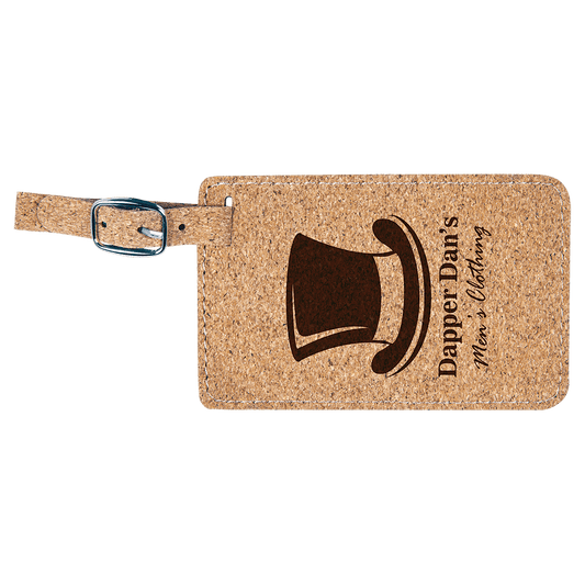 Personalized Cork Luggage Tag