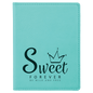 Personalized Teal Leatherette Passport Holder - Leatherette