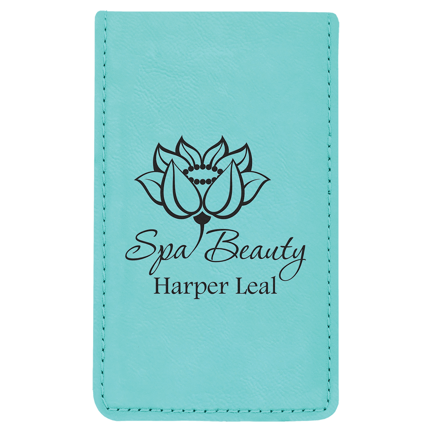 Personalized Teal Leatherette Manicure Set - Leatherette