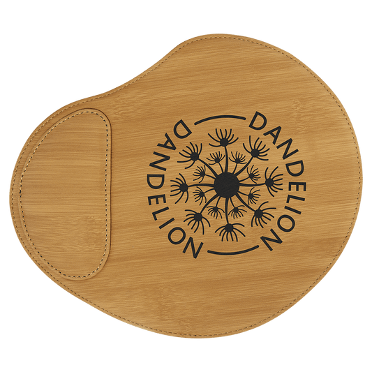 Personalized Bamboo Leatherette Mouse Pad - Leatherette