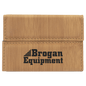 Personalized Bamboo Leatherette Hard Business Card Case with Magnetic Closure - Leatherette