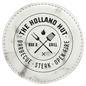 Custom White Marble Round Leatherette Coaster - Leatherette