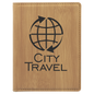 Personalized Bamboo Leatherette Passport Holder - Leatherette