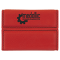 Personalized Red Laserable Leatherette Hard Business Card Holder - Leatherette