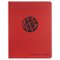 Personalized Red Leatherette Portfolio - Leatherette
