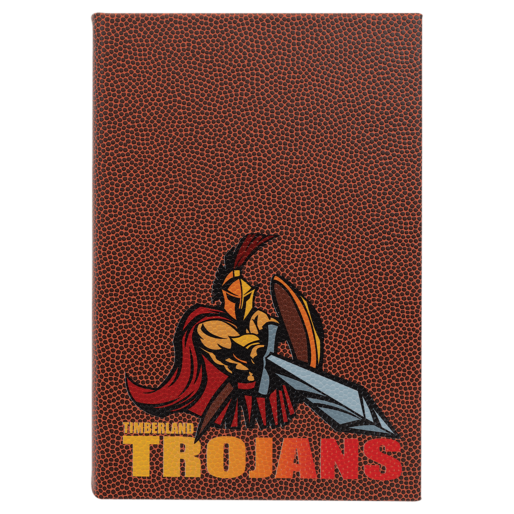 Personalized Football Leatherette Journal - Leatherette