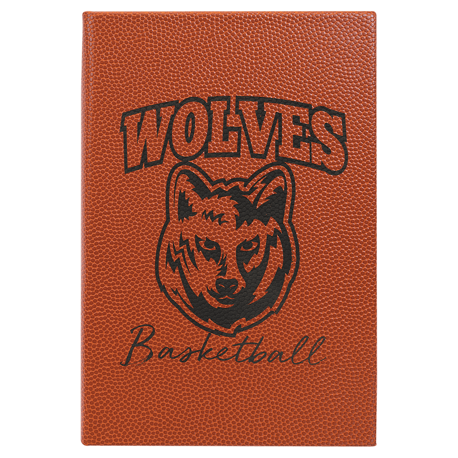 Personalized Basketball Leatherette Journal - Leatherette